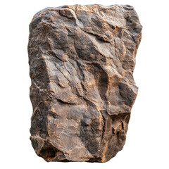 Poster - natural rocky boulder isolated on white background for design use