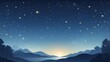 © khafid - Serene Night Landscape Illustration with Starry Sky for Business Advertising and Media Use