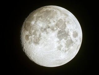 Wall Mural - full moon against black sky