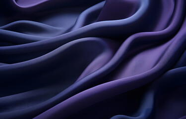 Poster - Ther is Silk, satin fabric in blue 