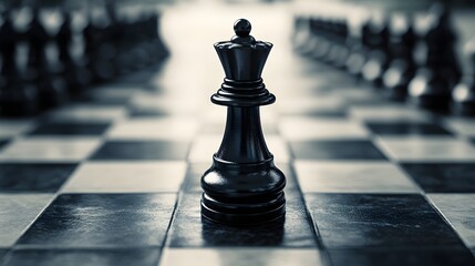 Poster - Analytical chess concept planning focused on tactical execution visionary development and solution based frameworks for successful business finance and leadership strategies