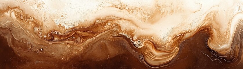 Poster - Close up of liquid pouring onto brown background capturing movement and texture in the scene valentine day