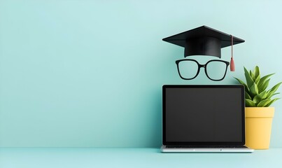 Poster - Smart Device Displaying Interactive Course Curriculum, Engaging layout with vibrant graphics, user-friendly interface for educational purposes