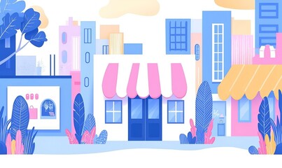 Poster - Customer exploring an online shopping platform, engaging with various products, vibrant colors, modern interface, sense of excitement and curiosity