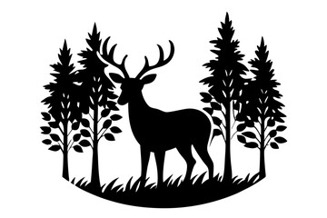 Naklejka na meble deer in a forest