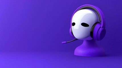 Poster - AI Help Desk in Action, A virtual assistant efficiently addressing customer inquiries, showcasing advanced technology and user-friendly interface.
