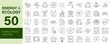 © Dear Lala - Energy and Ecology Line Editable Icons set. Vector illustration in modern thin line style of eco related icons: protection, planet care, recycling power, nature, environment, water, Solar panel