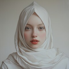 Poster - Contemporary art exhibit urban gallery minimalist portraits artistic space close-up view geometric inspiration