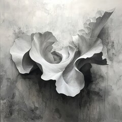 Poster - Dynamic contemporary art installation featuring fluid forms modern gallery abstract sculpture minimalist environment artistic perspective