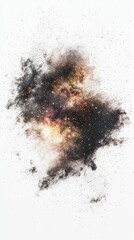 Poster - Stunning Cosmic Explosion with Stars and Colorful Nebulae