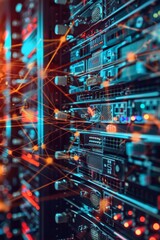 Poster - Data center network topology blueprint it infrastructure digital environment technical overview