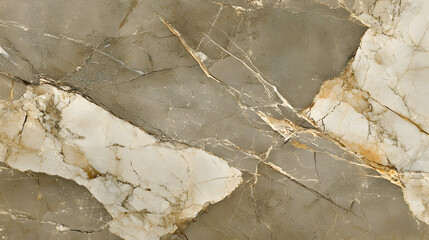 Wall Mural - Earthy olive and brown marble with soft beige veins, layered cracks enhancing the textured rustic look