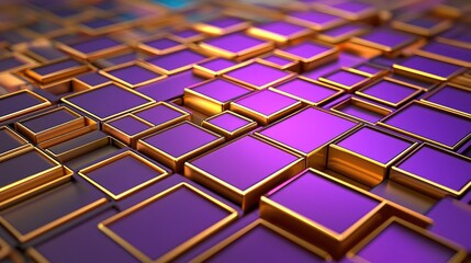 Poster - Dynamic geometric patterns abstract composition digital art vibrant environment close-up view modern design concept