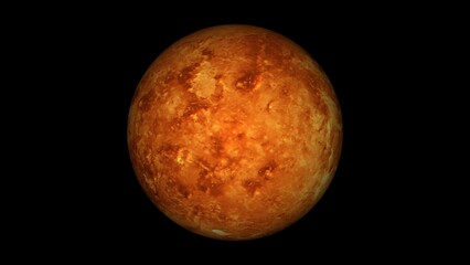 Wall Mural - 3d realistic venus planet on space
