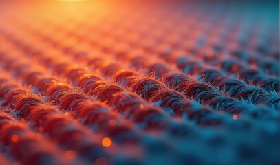 Woven textile fabric with threads