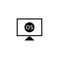 Icon a OPERATING SYSTEM, isolated against a clean background