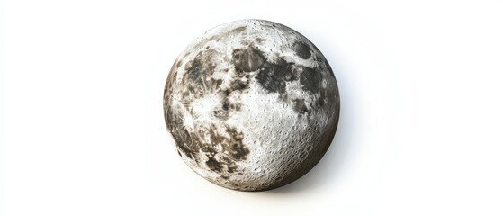 Wall Mural - a moon in the white sky