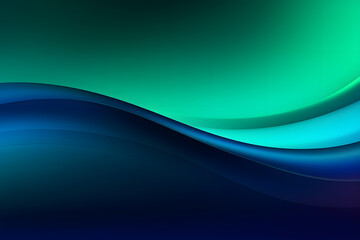 Poster - A Futuristic blue wave background template