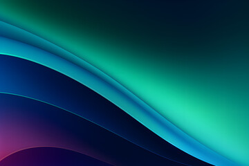 Poster - A Futuristic blue wave background template
