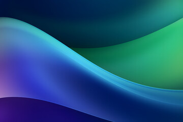 Poster - A Futuristic blue wave background template