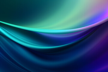 Poster - A Futuristic blue wave background template