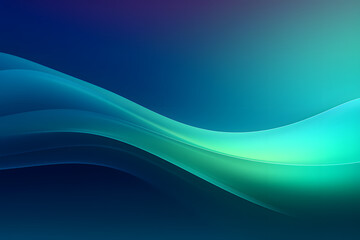 Poster - A Futuristic blue wave background template