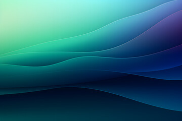 Poster - A Futuristic blue wave background template