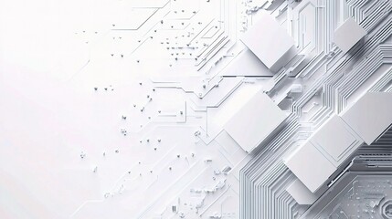 Poster - Abstract Technology Background with Minimal Architecture Design