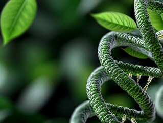 Wall Mural - A close up of a plant with green leaves