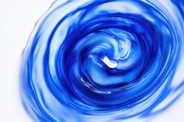 Poster - A detailed look at a swirling blue shape