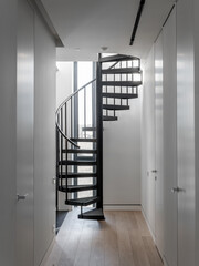 Wall Mural - black marble staircase in private house