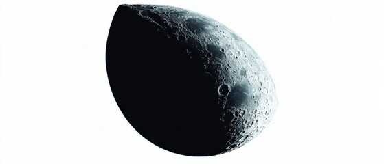 Wall Mural - the moon against a white background