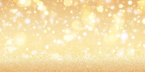 Minimalist glittery golden background, festive scene with luxury bright vaganza