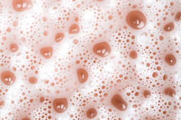 Canvas Print - Close-up of creamy, frothy texture with bubbles.