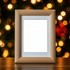 Wall Mural - golden christmas frame