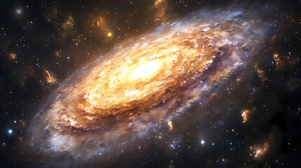 Wall Mural - galaxy explorer: unlocking the secrets of the universe. starbound. illustration