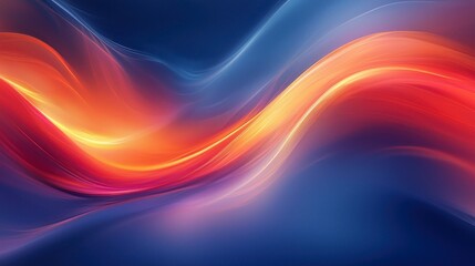 Wall Mural - Flowing color waves.