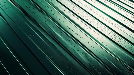 Poster - Diagonal lines of a textured surface with water droplets, creating an abstract background.