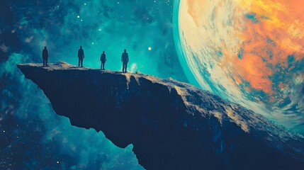 Wall Mural - astronaut on the planet