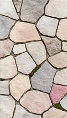 Poster - Irregular stone pavement texture.