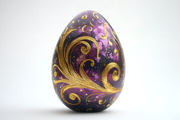 Wall Mural - painted egg with ribbon