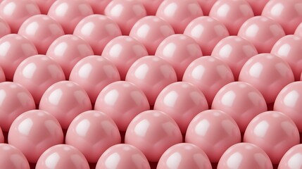 Poster - Seamless pattern of pink spheres.