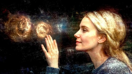 Poster - Exploring the Depths of Quantum Consciousness Through Mindful Reflection in an Ethereal Setting