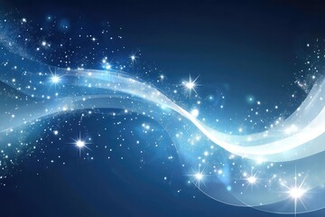 Wall Mural - charming space background filled with stars and cosmic elements