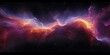 © 怡如 柯 - Vibrant Cosmic Nebula Digital Painting with Panoramic Equirectangular Projection and HDRI Space Background