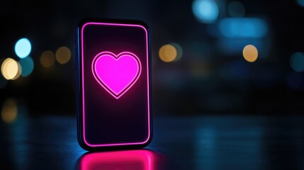Poster - A glowing digital interface displaying a customer relationship management tool.