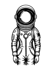 Wall Mural - astronaut with space for your design