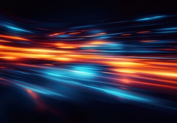 Poster - Futuristic Abstract Digital Data Visualization