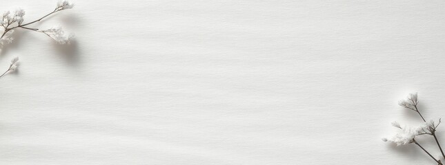 Poster - Textured White Paper Background with Organic Surface and Gentle Shadows