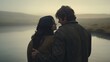 © BlackBird Studio - Romantic Embrace in Serene Landscape